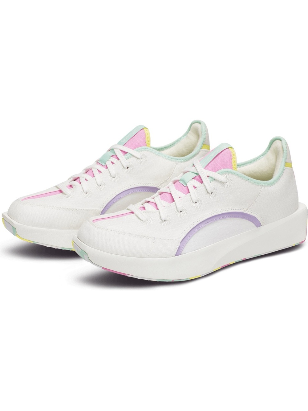 Allbirds x Olivia Rubin White and Rainbow Riser Sneakers - Size 9 - Like New